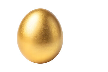 golden egg isolated on transparent background 