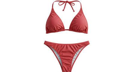 Isolated red bikini set