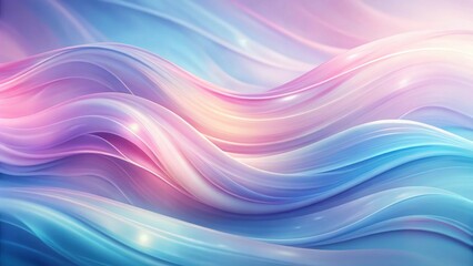 Fototapeta premium Abstract Pastel Swirls A Dreamy, Fluid, and Serene Design Featuring Soft Hues of Pink and Blue