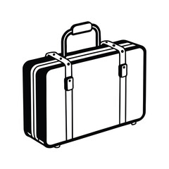 Travel Suitcase Vector Illustration For Journey Adventure Trip And Business Purposes Design