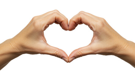 Isolated heart hands