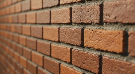 Obraz premium Close up of a sturdy brick wall providing texture and strong structure