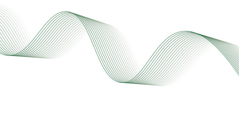 Abstract green wave on white design modern background vector illustration.. Smooth transparent horizontal green wave on white background, abstract background with green wave and transparent circles