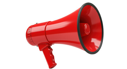 Isolated Red Megaphone for Announcement