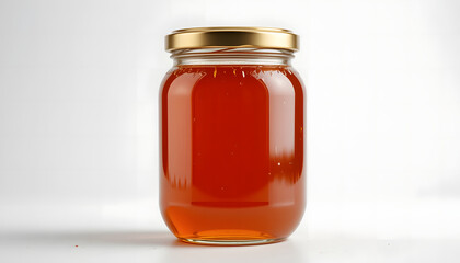 ia generated. glass jar with honey