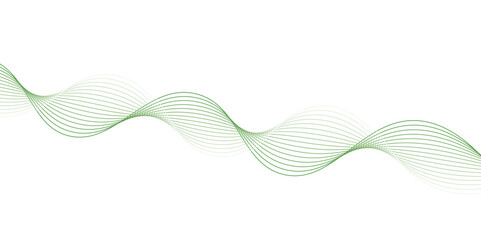 Abstract green wave on white design modern background vector illustration.. Smooth transparent horizontal green wave on white background, abstract background with green wave and transparent circles