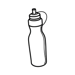 Simple Water Bottle Vector Illustration Design Perfect For Sporting Activities