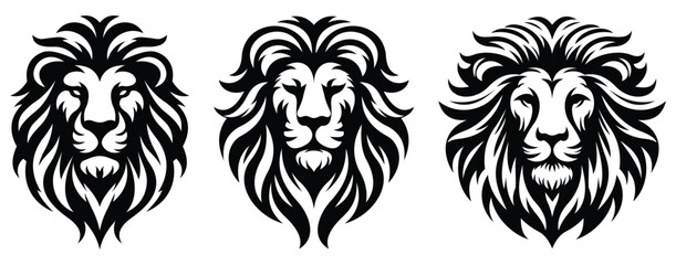 Lion Head tattoo and Lion Head Logo, face, leo, leon, king, lion head, africa