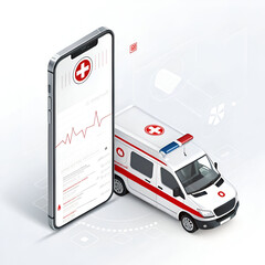 Mobile app for emergency medical services and ambulance.