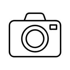 Camera icon vector illustration for photography and image capture concept and design element