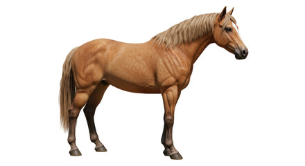 Isolated Brown Horse