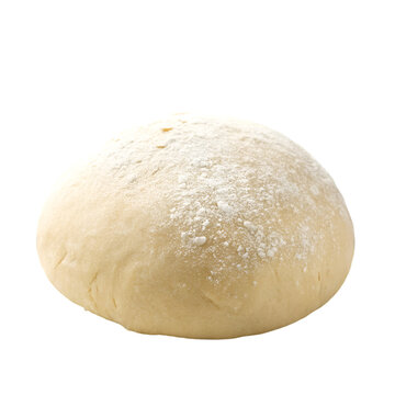 Bread dough on a white background. Close-up. Isolated.