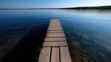 Obraz premium Serene Lakeside Dock