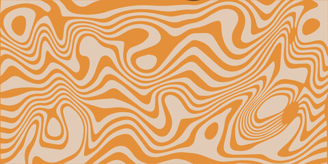 Abstract Horizontal Background with Colorful Pastel Waves. Trendy Retro Inspired Vector Illustration.	