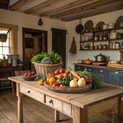 fruit or vegetable with an authentic background