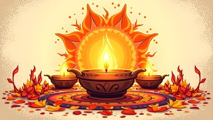 A simple poster image design created for sinhala and tamil new year