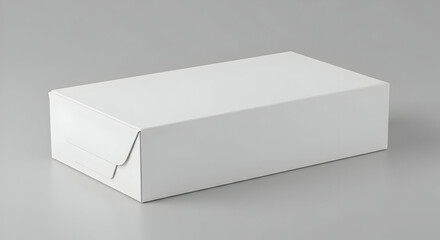 Fototapeta premium Blank White Cardboard Box Mockup