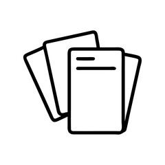 Stack of documents vector illustration, papers, files, sheets, documents, office work, form, note, blank