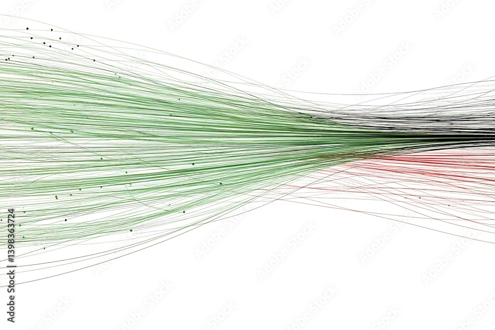 Poster visualization of data connections in complex networks showcasing relationships and interactions over