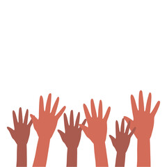 Obraz premium Women's History Month With Hands