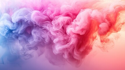Fototapeta premium Abstract Colorful Ink Swirls: A Dreamlike Pastel Symphony