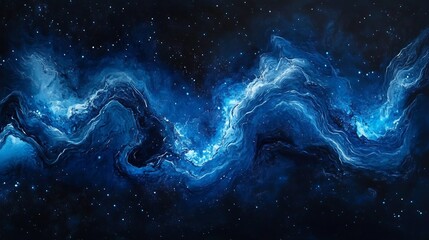 Telomerase activation concept glowing blue accent abstract art