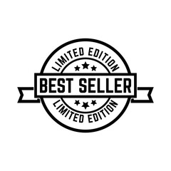 Obraz premium Best seller limited edition badge rubber stamp vector