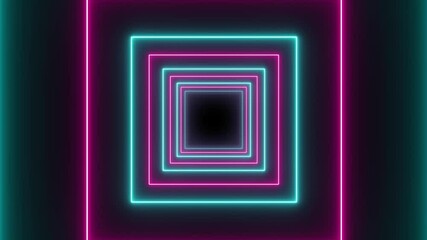 VJ light event particles concert intro game edm music stage party openers titles led neon square  tunnel background loop