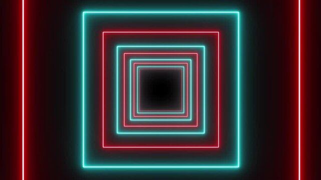 VJ light event particles concert intro game edm music stage party openers titles led neon square  tunnel background loop