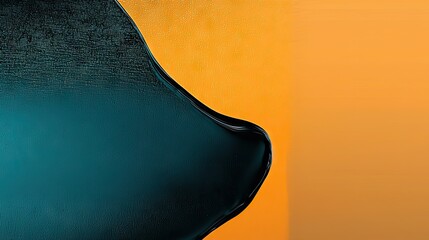 Fototapeta premium Abstract artwork of a dark shape against a gradient background