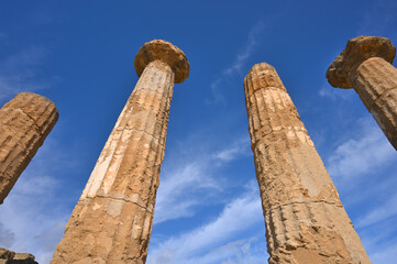 Greek Temple in Agrigento in Sicily Italy