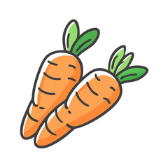 baby carrots icon, baby carrots vector illustration-simple illustration of baby carrots, perfect for baby carrots logos and icons