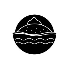 Summer Beach Sand Icon Vacation Symbol