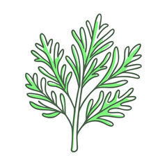 Obraz premium dill icon, dill vector illustration-simple illustration of dill, perfect for dill logos and icons