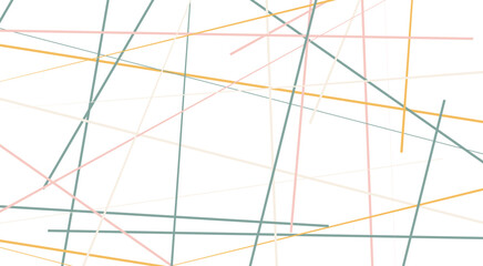 Geometric art random intersecting lines. Vector illustration.