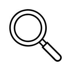 Magnifying glass icon search find zoom lens explore investigate research symbol tool graphic element