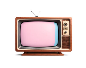 Nostalgic Dreams, A Captivating Illustration of a Vintage Television Set Evoking Memories of Simpler Times and Classic Entertainment Through Wooden Design