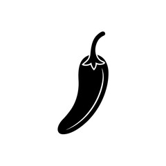 Spicy Chili Pepper Icon Hot Vegetable Symbol