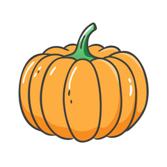pumpkin icon, pumpkin vector illustration-simple illustration of pumpkin, perfect for pumpkin logos and icons