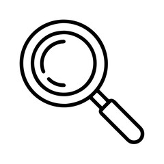 Magnifying glass icon vector search find zoom investigation discovery tool symbol graphic element