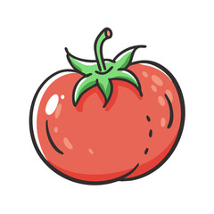 tomato icon, tomato vector illustration-simple illustration of tomato, perfect for tomato logos and icons