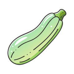 zucchini icon, zucchini vector illustration-simple illustration of zucchini, perfect for zucchini logos and icons