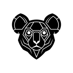 Obraz premium Cybernetic Gaming Koala Head Enhanced Digital Art