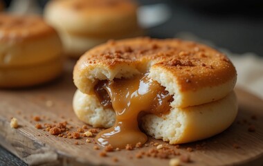 Warm Korean hotteok pancake 