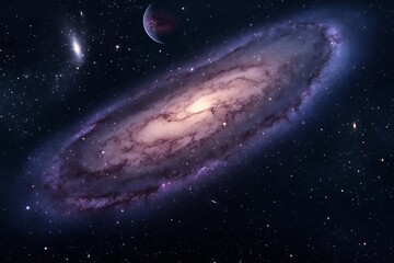 Obraz premium Spiral Galaxy in Deep Space