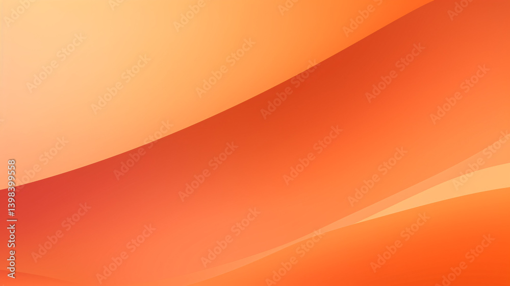 Aufkleber A simple orange gradient background with a flowing curve shape, perfect for futuristic web design, display banners, and professional presentations.

