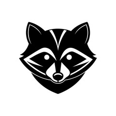 Digital Mask Glowing Gaming Raccoon Head Futuristic Animal