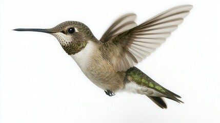 Fototapeta premium Hummingbird in flight nature wildlife photography outdoor habitat close-up capturing beauty