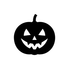 Spooky Pumpkin Icon Halloween Fall Decoration Symbol