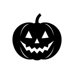 Halloween Pumpkin Icon Spooky Autumn Decoration Symbol